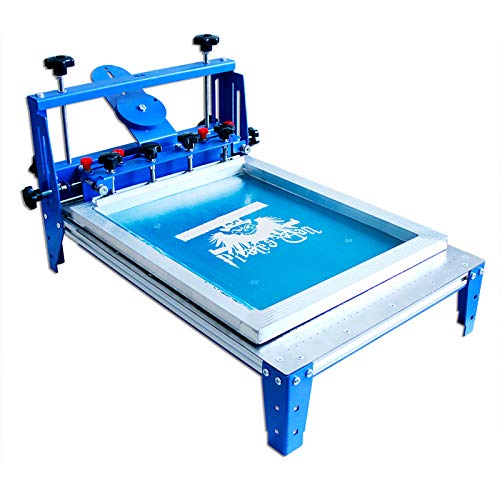 EQCOTWEA Vacuum Screen Printer with 3-Way Micro-Registration System,20x24in/50x60cm Manual Screen Printing Table for Plastic Paper PCD Boards Stainless Steel Plate