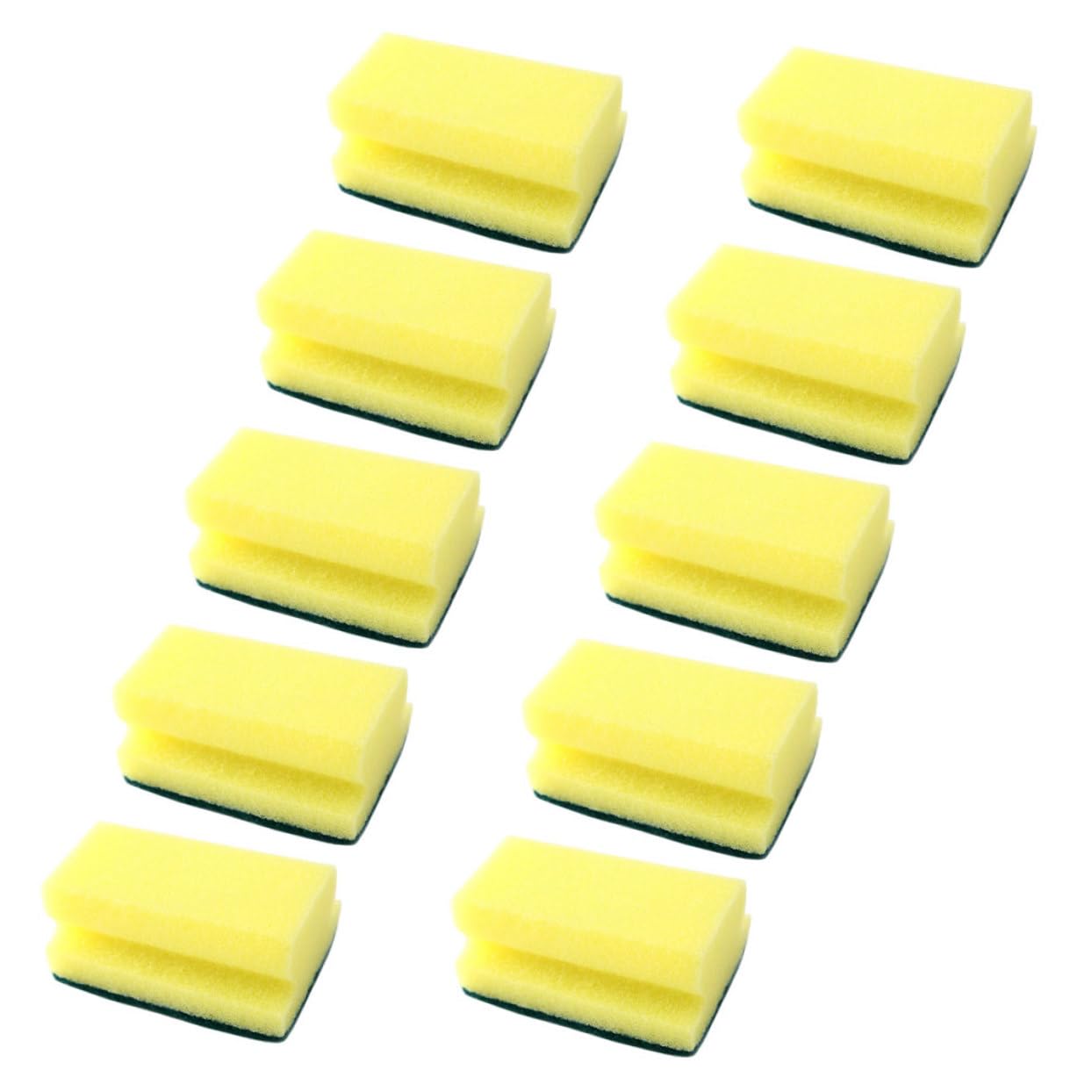 COSMEVIVI 10 Pack Net Sponge White Scrub Pads for Dishes Kitchen Sponges Reusable Scrubber Pad