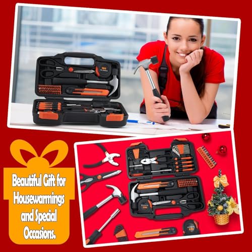 MARTCOLOR Household Tool Set, Orange Hand Kit with Storage Case, 58-Piece by MARTCOLOR - Used condition - Image 7