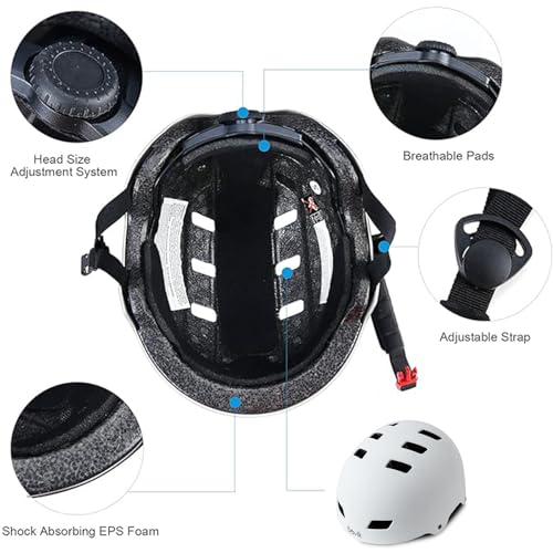 Image of Skateboard Bike Helmet,3 Sizes for Adults Youth Teen Kids Toddler | Adjustable for Men Women Boys Girls,Safety Certified Multi-Sport for Scooter Skate Bicycle Skating Rollerblading
