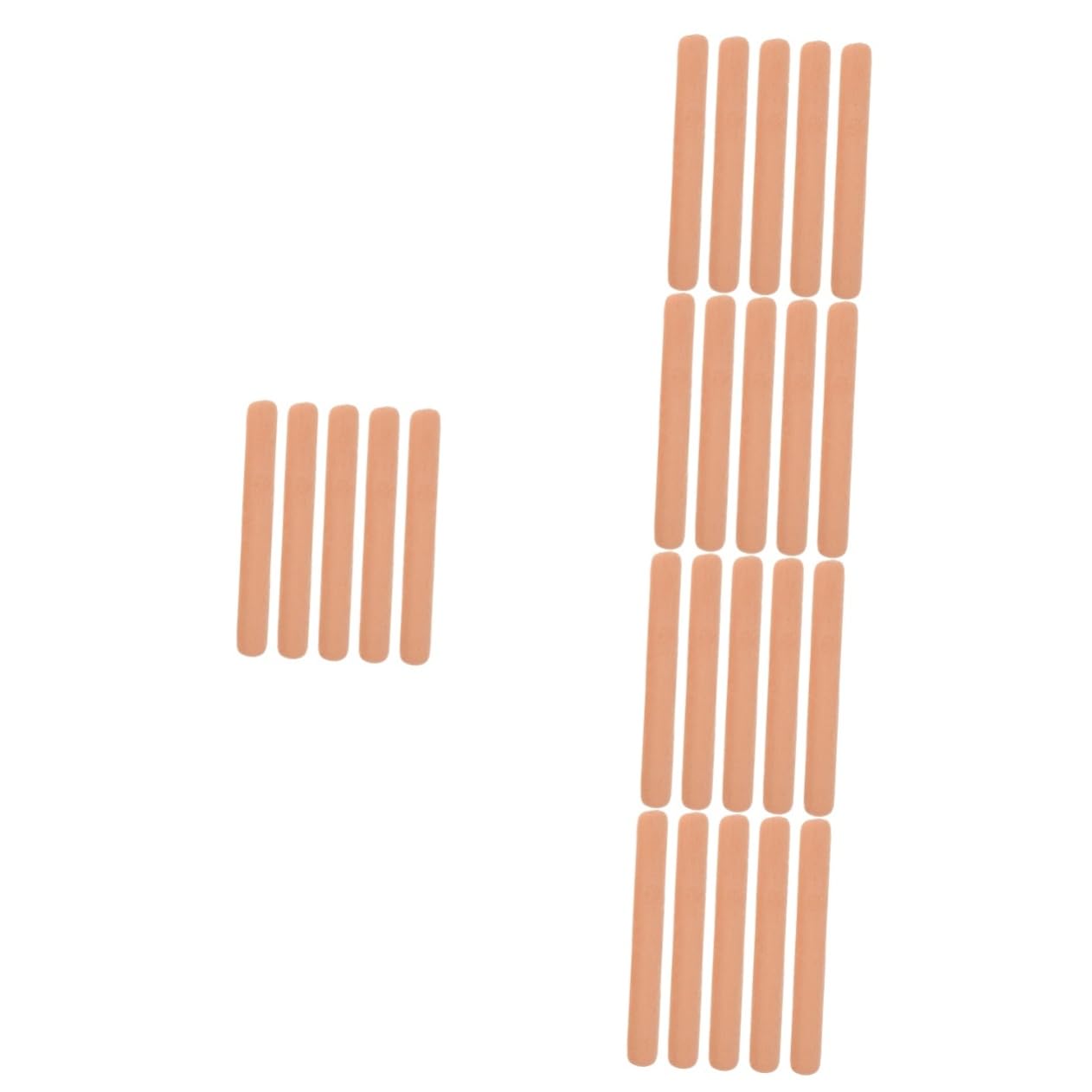 CIYODO 5sets Sugar Keeper Set Brown Sugar Storage Container Airtight Keeper Bar Rods 5pcs*5