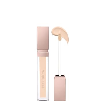 Patrick Ta MAJOR SKIN Soft Blur Brightening Concealer, Liquid, Luminous Finish, Hydrating, for Face Makeup, Golden Medium to Tan Light Golden 3