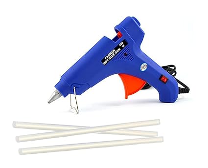 FADMAN CROWN 100 WT BLUE PROFESSIONAL GUN WITH ADHESIVE 3 GLUE STICKS High Temperature Corded Glue Gun (11 mm)