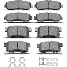 D1086 D1089 Front Rear Ceramic Brake Pads With Clips Fit For 2010-2012 Acura RDX FWD,For 2007-2011 Honda CR-V All Models
