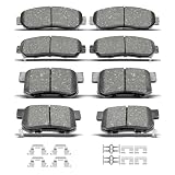 D1086 D1089 Front Rear Ceramic Brake Pads With Clips Fit For 2007-2011 Honda CR-V All Models,For 2012-2016 Honda CR-V AWD (8 pcs)
