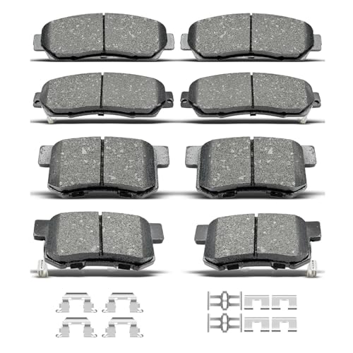 D1086 D1089 Front Rear Ceramic Brake Pads With Clips Fit For 2010-2012 Acura RDX FWD,For 2007-2011 Honda CR-V All Models by DYZJKWJW - Used condition - US$36.48