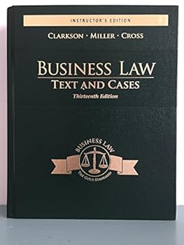 Hardcover Business Law Text and Cases Thirteenth Instructor's Edition Book