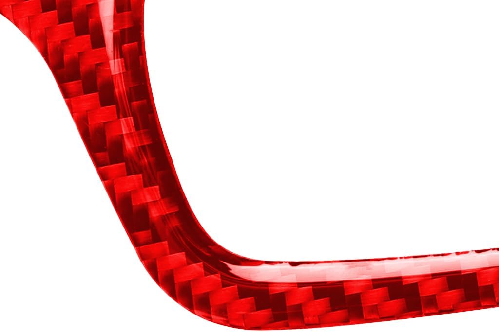 Real Carbon Fiber Interior Sticker Compatible with Lexus NX 200 200T 300H 2014 2015 2016 2017 2018 2019 Car Inner Door Handle Switch Trim Decor Cover Accessories Decal 4pcs Red