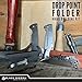 Black Sierra Folding Pocket Knife Building Kit – Custom Hammered Steel Blade, Wood Handle Options, DIY Knife Kit for Men & Women