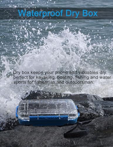 image for Hlotmeky Dry Box Waterproof Box for Kayaking Boat Waterproof Phone Box