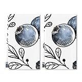 Geroclonup Blueberry Küchentücher, Geschirrtücher, Set mit 2 Stück...