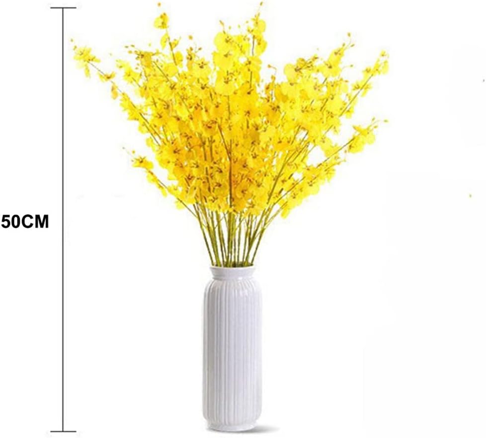 Flowers Simulation Butterfly Orchids Fake Flower Wedding Home Decoration Phalaenopsis Bouquet (Color : F) (F)
