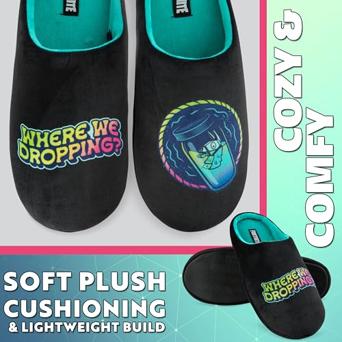 Fortnite Slippers for Boys, US Size 1-9, Fuzzy Non Slip House Shoes, Indoor Kids Slippers, Gamer Gifts for Boys (4/5 US, Black) by Fortnite - Image 4