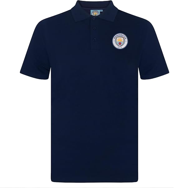Manchester City FC Polo Oficial con Escudo del Club