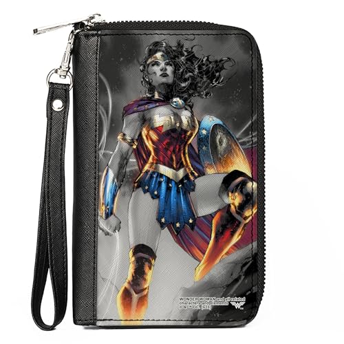Buckle-Down DC Comics Vegan Leather Zip Around Wallet