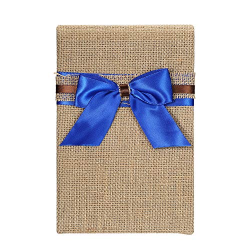 Baugger - Wedding Guest Book e Pen Set Holder Serapilheira Decoração Rústico Elegante Cerimônia De C