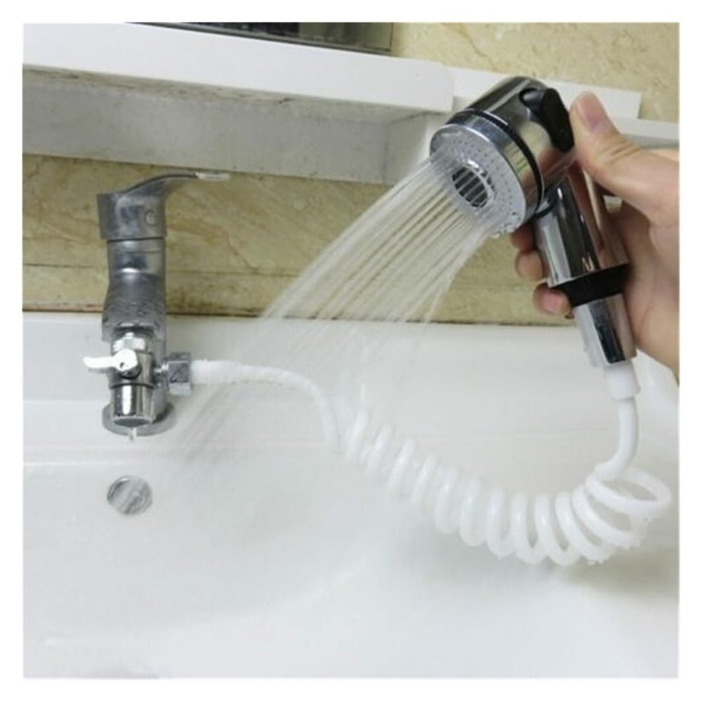 Duschschlauch,Brauseschlauch Multifunktions-Handbrause Quick Connect Sink Schlauch Spray-Set for Haarwäsche Energiespar Booster-Duschkopf for Shampoo Bett