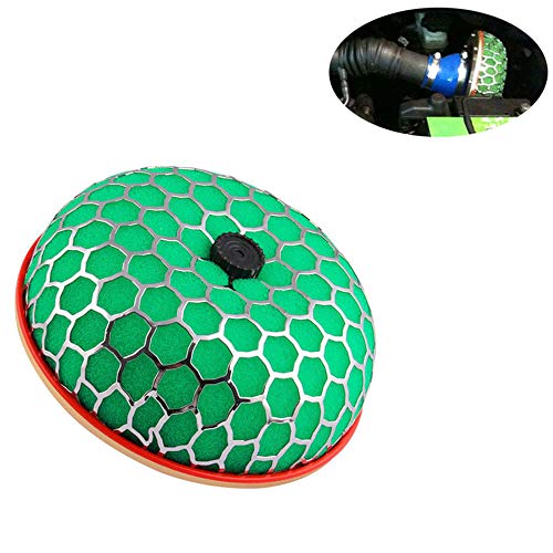 BENBW 1Set 100mm Universal Automotive Car Engine Intake Pipe Air Filter Mushroom Head Kit, High Flow Intake Induction Head Air Intake Feed Filter Car Modification