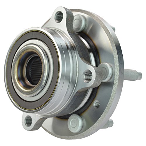 Image of TRQ 2 Piece Rear Wheel Bearing & Hub Assembly Set Compatible with 2011-2014 Ford Edge 2009-2019 Flex 2013-2019 Police Interceptor Sedan 2014-2018 Special Service Police Sedan 2010-2019 Taurus 2009-20