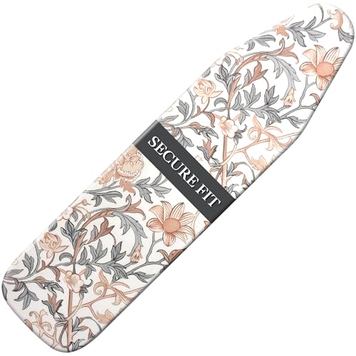 veiox Standard Size Ironing Board Cover and Pad 15x54 Organic Cotton Elastic Edge