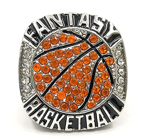 Fantasy Basketball League Champion Championship Rings Trophy Prize(with Paper Box