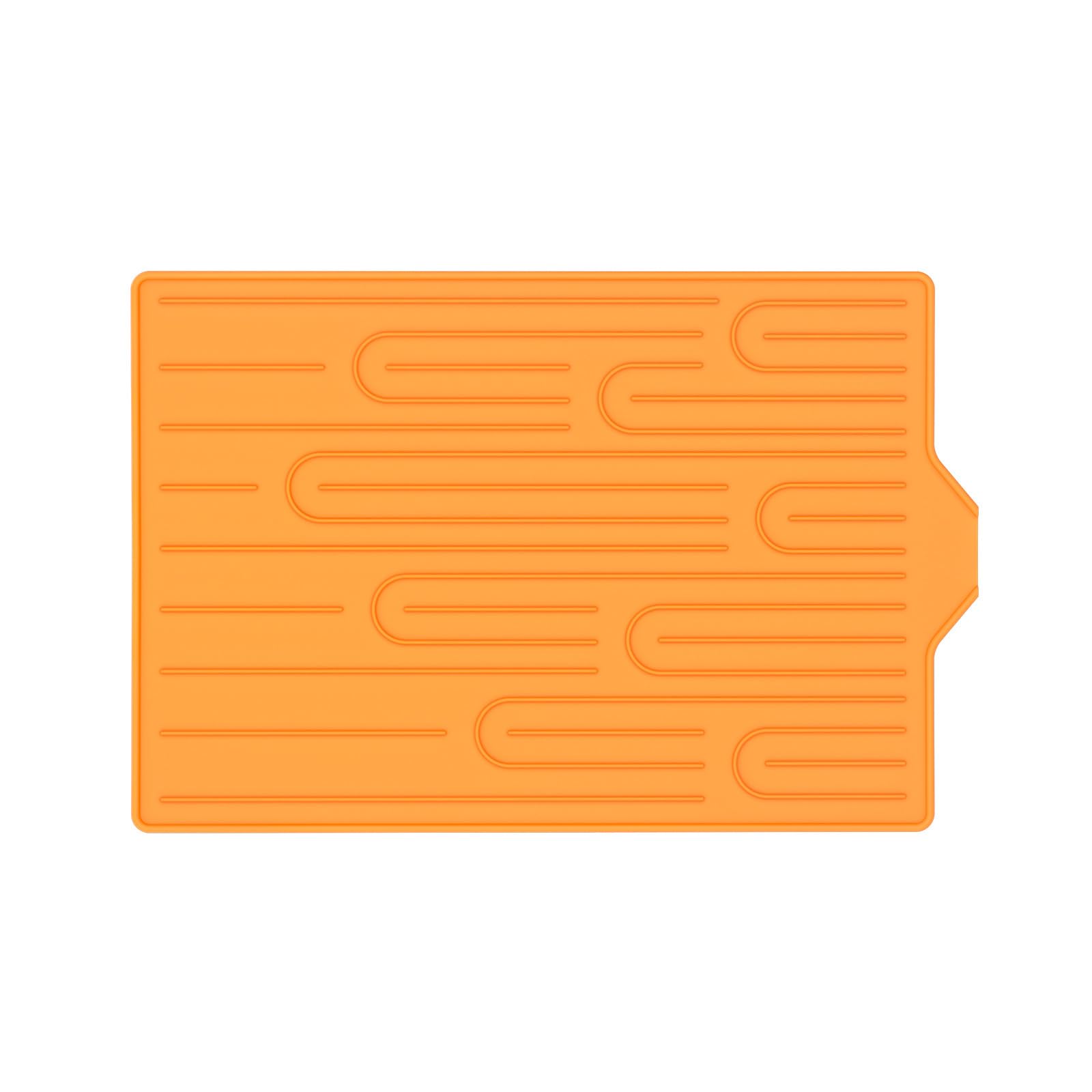 Whoasyst Nonslip Silicone Mats for Dishes Drying Drainage Square Efficient Water Flows to 230C Kitchens Safe Silicone