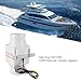 3in 12/24V Inline Bilge Blower Ultra Silent Inline Air Blower with Powerful Turbo Ventilation Fan for Fishing Boats Yachts Sailboats (12V)