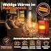 TRESKO® 4200 Watt Gasheizung inkl. Gasdruckregler Gasschlauch + Abdeckung