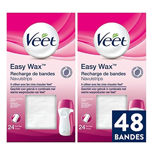 Veet EasyWax - Bandes de Cire Epilation - Jambes, Maillot, Aisselles, Bras (2)