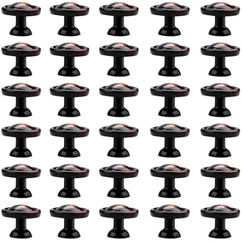 Tauno 30 Pack Oil Rubbed Bronze Cabinet Drawer Pulls, Vintage Zinc Drawer Knobs for Kitchen, Bathroom, Wardrobe, Rustic Hardware with Timeless Appeal Cover