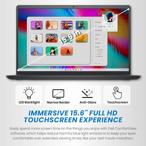 Image of Dell Inspiron 15.6 inch FHD Touchscreen Laptop | 13th Gen Intel Core i5 | 16GB DDR4 RAM | 1TB PCIe SSD | AI-Enhanced Windows 11 | WI-FI 6 | Long Battery Life for Business