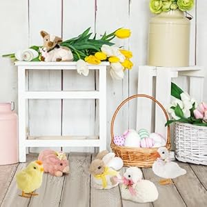 Naturevibefarmanimalseasterdecorsetof6sisalanimalseasterfigurineswspringdecorfloweringiftboxeasterornamentssetincludeseasterbunnydecorchicks Urban Country Home Decor Nature vibe farm animals easter decorset of 6 sisal animals easter figurines w spring decor flower in gift box easter ornaments set includes easter bunny decor chicks urban country home decor
