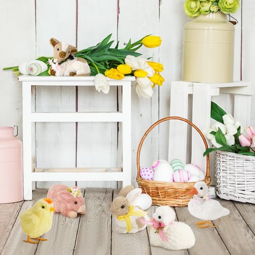 Naturevibefarmanimalseasterdecorsetof6sisalanimalseasterfigurineswspringdecorfloweringiftboxeasterornamentssetincludeseasterbunnydecorchicks Urban Country Home Decor Nature vibe farm animals easter decorset of 6 sisal animals easter figurines w spring decor flower in gift box easter ornaments set includes easter bunny decor chicks urban country home decor