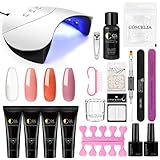 nagelset dm 【Schnelles Bauen und lange Lebensdauer】: Das Builder-Gel kann selbst für Anfänger in 3 Minuten wunderschöne Nagelverlängerungen erstellen! Hält bei sachgemäßer Anwendung bis zu einem Monat an.