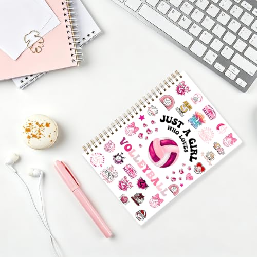 Carnet de volley pour fille cahier spirale rigide format A5 - 3