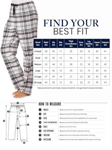 Image of Ashford & Brooks Women's Super Soft Flannel Plaid Pajama Sleep Pants