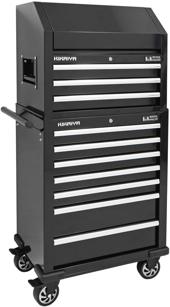Amazon.co.jp: KIKAIYA ツールチェスト＆キャビネット セット ブラック