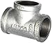 Matco-Norca ZMGT07 Galvanized Malleable Iron Tee, 1-1/2", Silver