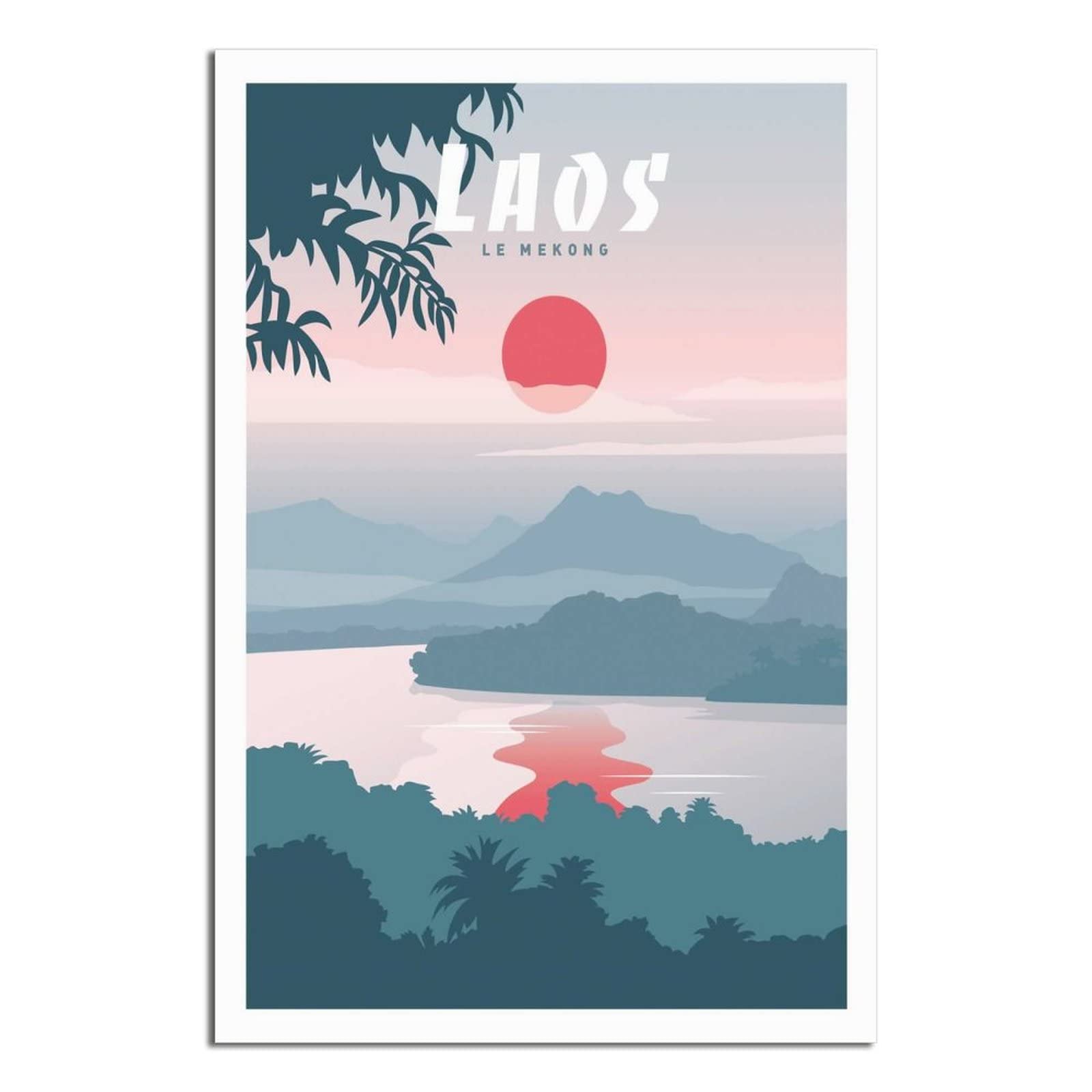Jigsaw Puzzle 1000 Piece,Laos Mekong River Jigsaws Puzzles 1000 Pieces Teens Kids Jigsaw Entertainment Toys Brain Challenge Puzzle 38x26cm — image 1