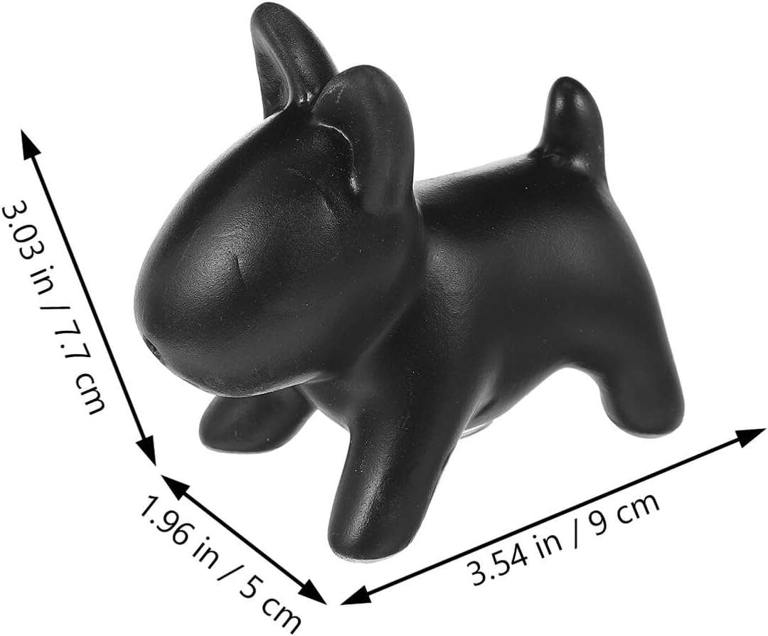 2pcs Dog Shape Ceramic Spice Jars Creative Black and White Seasoning Containers for Home Kitchen and Outdoor Bbq Compact Easy to Hold Porcelain Salt and Pepper Shakers