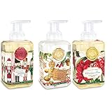 SPECIAL HOLIDAY EDITION: Michel Design Works 3-PACK Holiday Foaming Soaps - Christmas Time, Nutcrack