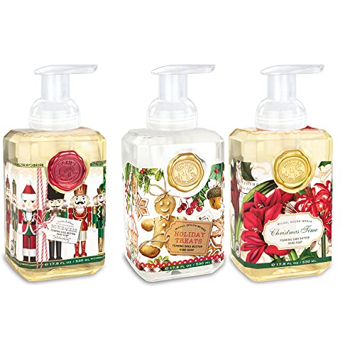 Special Holiday Edition: Michel Design Works 3-Pack Holiday Foaming Soaps - Christmas Time, Nutcracker, Holiday Treats #TOP10