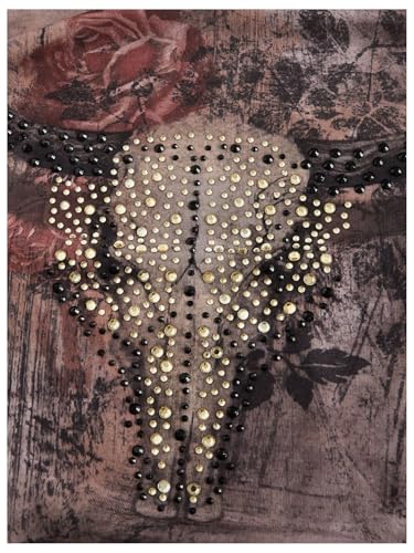 SOLY HUX Women's Y2k Graphic Halter Tops Tie Backless Rhinestone Ruched Crop Tank Top3