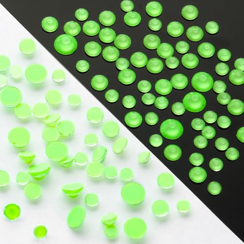 Image of Mocha Lt.Green Flatback Rhinestones, Glass Rhinestones for Nail Art and Craft, Glue Fix, Loose Crystal Gemstones(Mocha Lt.Green, SS12, 1440pcs, 2.9-3.0mm)