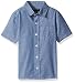 French Toast Boys' Short Sleeve Washed Chambray Shirt