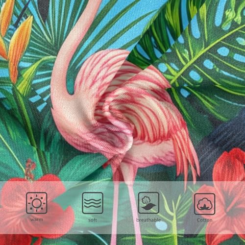 Toddler Girls Underwear 2t Cotton Little Girl Panties Flower Briefs Undies Kids Tropical Scene Pink Flamingo Toucan3