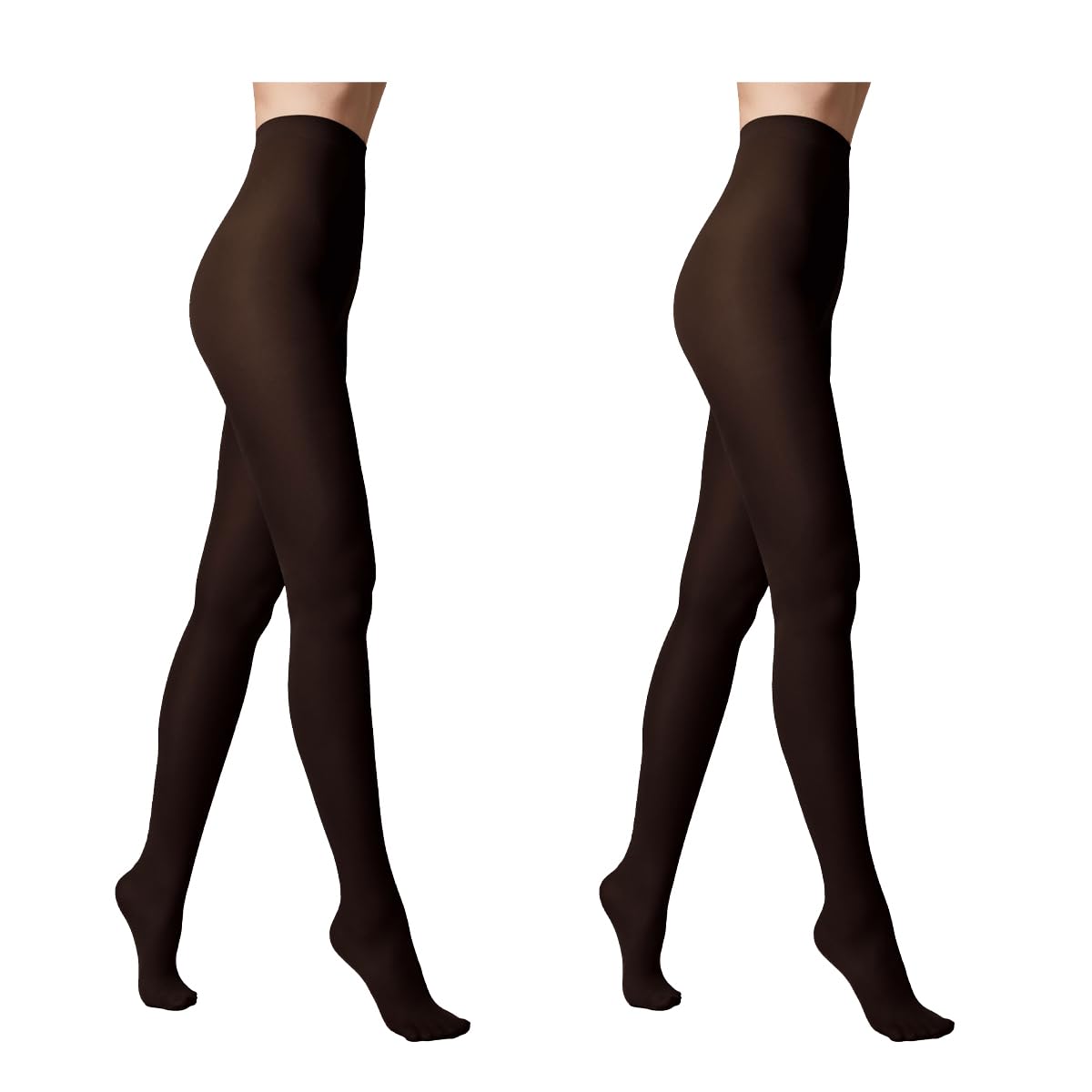 Conte elegant Damenstrumpfhose 50 DEN 2er PackNetzstrumpfhose Gestrickte Mikrofaser Samt Weich Feinstrumpfhose Klassisch Verstärkte Zehen Episode