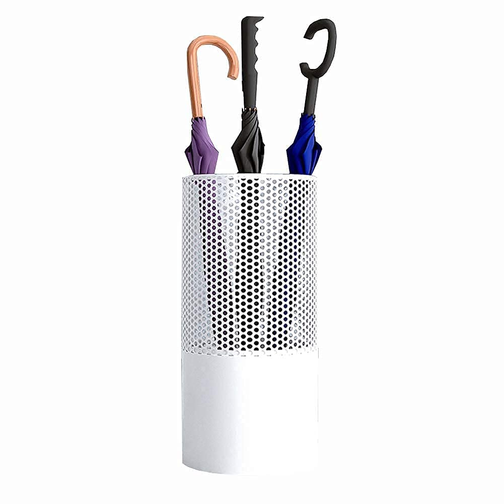 Baril de rangement pour parapluie avec 6 crochets contre l'humidité