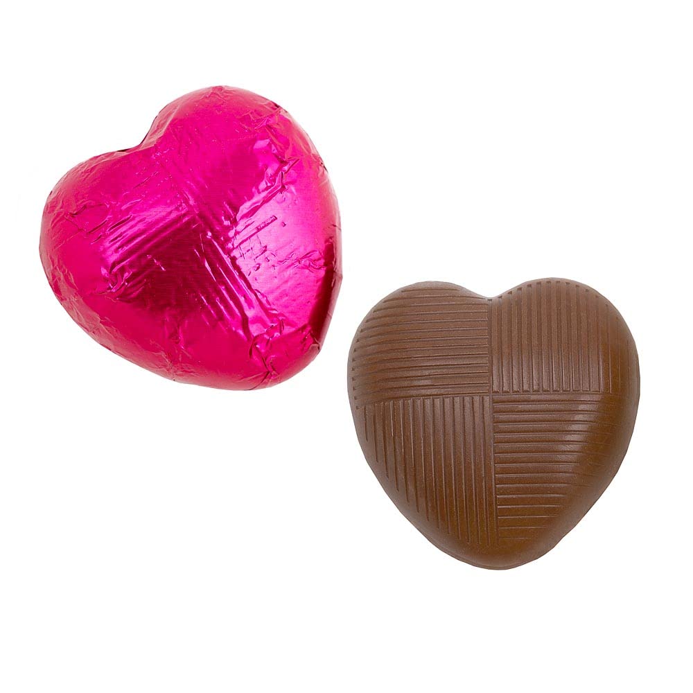 Italian Options Milk Chocolate Foiled Hearts, 30 Chocolates, Purple Foil — view 15