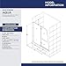 DreamLine Aqua 48 in. W x 58 in. H Frameless Hinged Tub Door in Brushed Nickel, SHDR-3148586-04